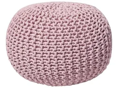 Puf CONRAD Algodón Rosa - Sala de estar