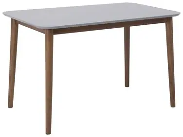 Mesa de comedor MODESTO Gris 120 cm 80 cm Madera