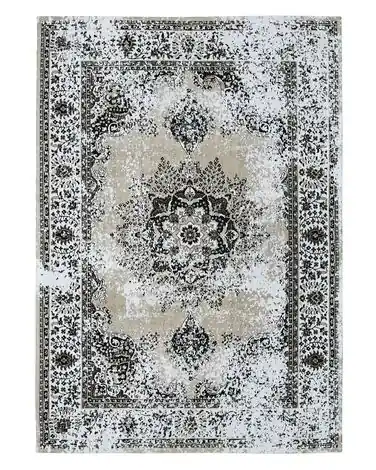 Alfombra ALMUS Gris 140 x 200 cm Algodón - Accesorios decorativos