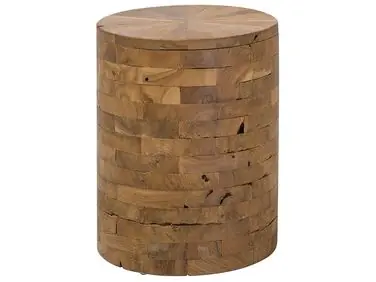 Mesa auxiliar BRANT Madera de teca Marrón - Sala de estar