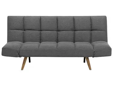 Sofá cama 2 plazas INGARO Tela Gris oscuro - Sala de estar