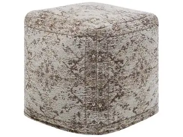 Puf MEERUT Algodón Gris pardo - Sala de estar