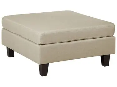 Otomana FEVIK Tela Beige - Sala de estar