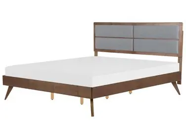 Cama POISSY 180 x 200 cm Fresno oscuro - Dormitorio