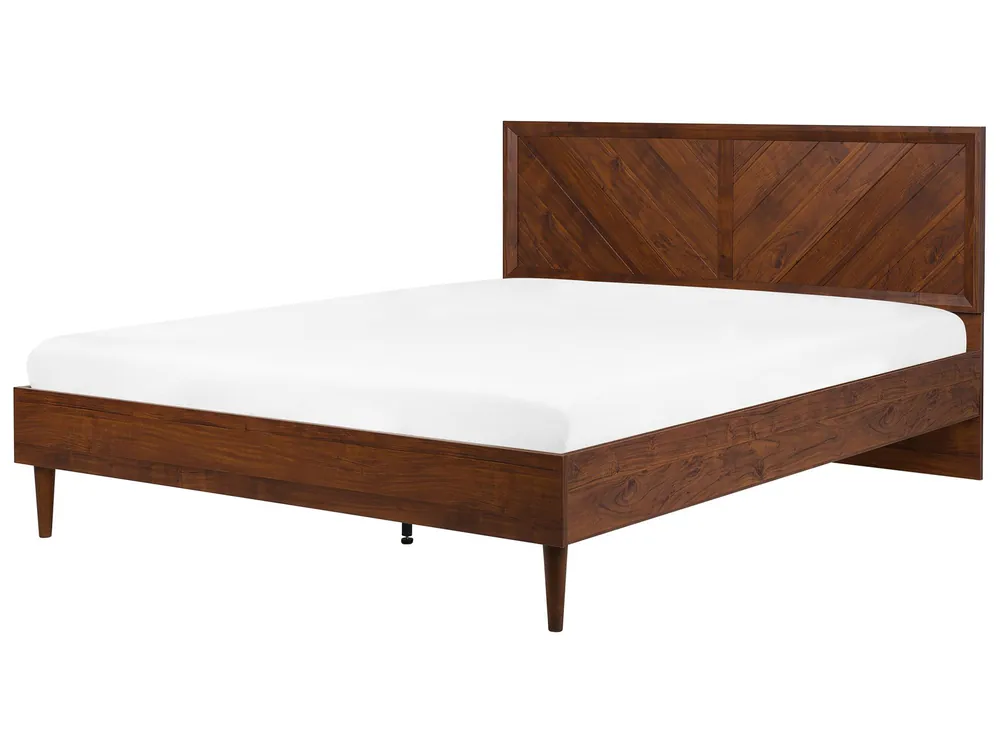 Cama MIALET 180 x 200 cm Marrón oscuro - Dormitorio