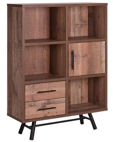 Estantería ATLANTA 131 cm Marrón - Sala de estar