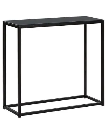 Consola DELANO Vidrio templado Negro - Sala de estar