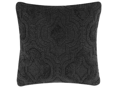 Cojín decorativo PAIKA Algodón 45 x 45 cm Gris oscuro Liso - Accesorios decorativos