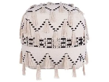 Puf THONDI Algodón Beige - Sala de estar