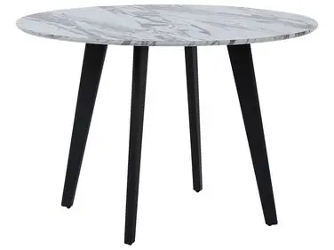 Mesa de comedor MOSBY Mármol blanco 110 cm 110 cm