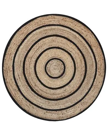 Alfombra BUKSE Beige ø 140 cm Yute - Accesorios decorativos