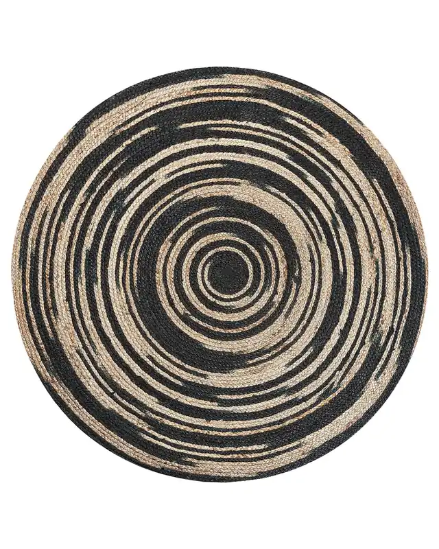 Alfombra ARTORA Beige ø 140 cm Yute - Accesorios decorativos