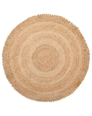 Alfombra ERENCE Beige ø 140 cm - Accesorios decorativos