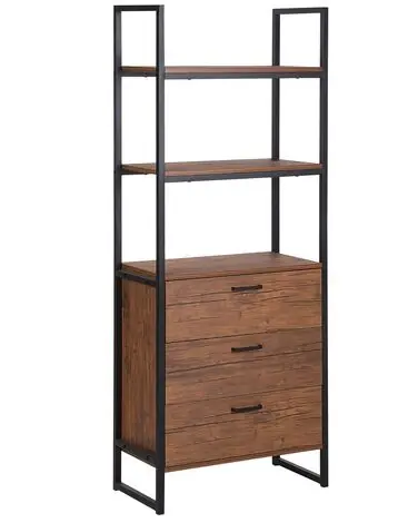 Estantería TIFTON 158 cm Marrón oscuro - Sala de estar