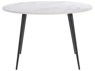 Mesa de comedor ODEON Mármol blanco 120 cm 120 cm