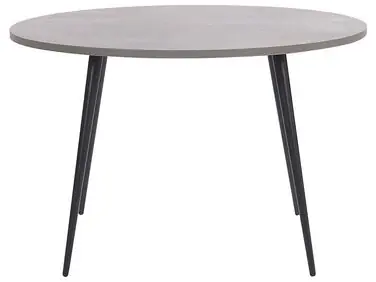 Mesa de comedor ODEON Gris efecto hormigón 120 cm 120 cm