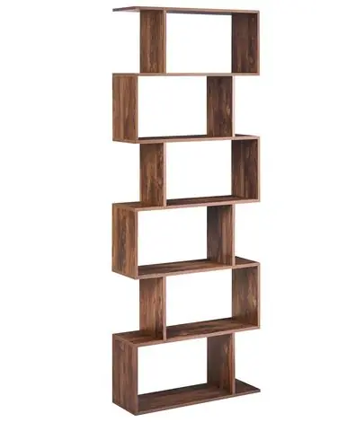 6 Tier Bookcase VALDOSA 191 cm Dark Brown - Living Room