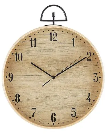 Reloj de pared OPFIKON 40 cm Marrón claro - Accesorios decorativos