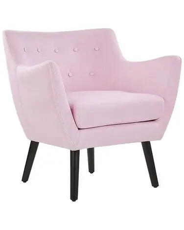 Armchair DRAMMEN Fabric Pink - Living Room