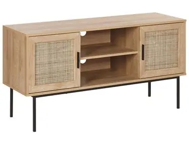 TV Stand PASCO Rattan Light Brown - Living Room