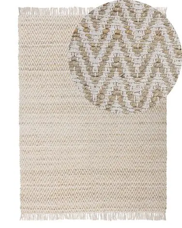 Alfombra AFRIN Beige 140 x 200 cm Yute - Accesorios decorativos