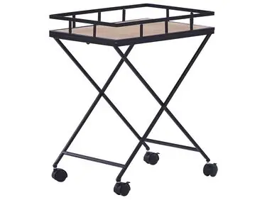 Carrito de cocina LEOTI Metal Negro - Comedor
