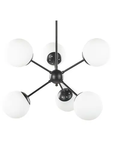 Ceiling Lamp ADAWRO Metal Black/ White - Home Accessories