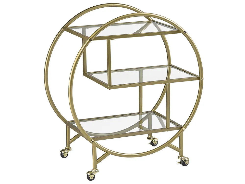 Carrito de cocina COLTON Metal Dorado - Comedor