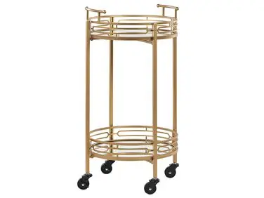 Carrito de cocina FARLEY Metal Dorado - Comedor