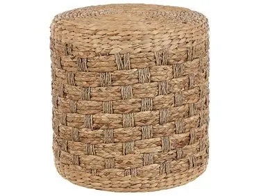 Puf BASSLET Mimbre Beige - Sala de estar