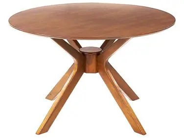 Mesa de comedor TYMIS Caoba oscura 120 cm 120 cm