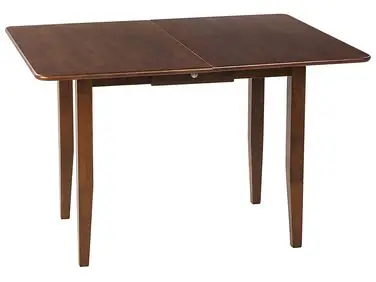 Mesa de comedor extensible MASELA Marrón oscuro 90/120 cm 60 cm Madera