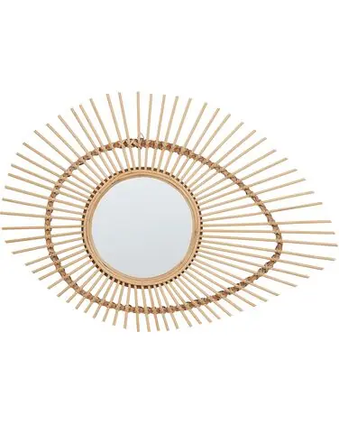 Espejo BARIO 63 cm 45 cm Bambú Natural - Accesorios decorativos