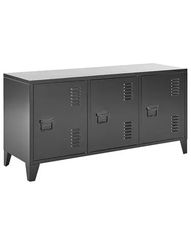 Storage Unit CARDIFF Metal Black - Home Office