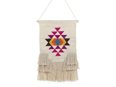 Decoración de pared de tela VEHARI Algodón 104 cm Multicolor - Accesorios decorativos