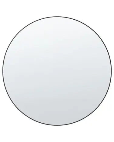 Wall Mirror ANNEMASSE 80 cm 80 cm Metal Black - Home Accessories