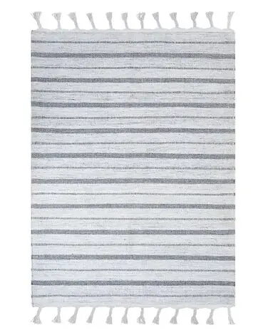 Alfombra BADEMLI Blanco crema 140 x 200 cm - Accesorios decorativos