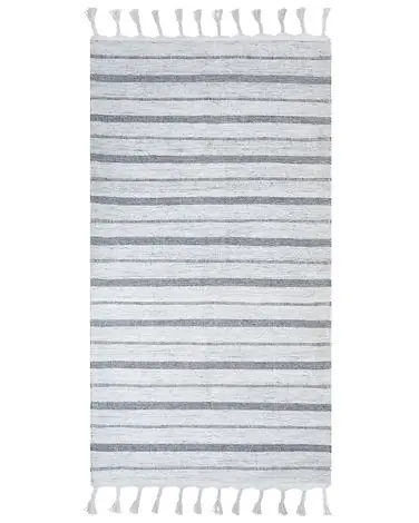 Alfombra BADEMLI Blanco crema 80 x 150 cm - Accesorios decorativos