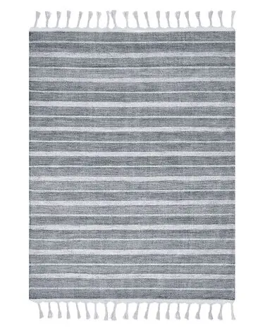 Alfombra BADEMLI Gris claro 140 x 200 cm - Accesorios decorativos