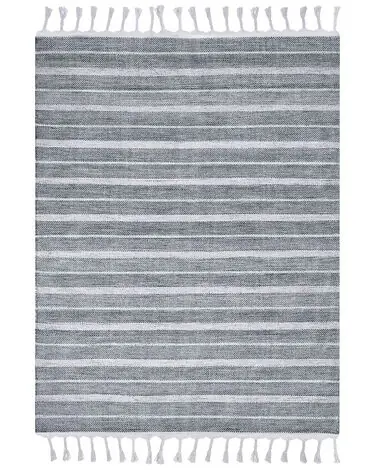 Alfombra BADEMLI Gris claro 160 x 230 cm - Accesorios decorativos