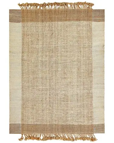 Alfombra DEDEMLI Beige 160 x 230 cm Yute - Accesorios decorativos