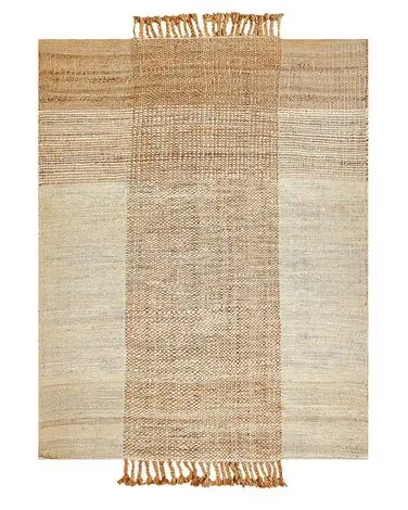 Alfombra HAMZALAR Beige 140 x 200 cm Yute - Accesorios decorativos
