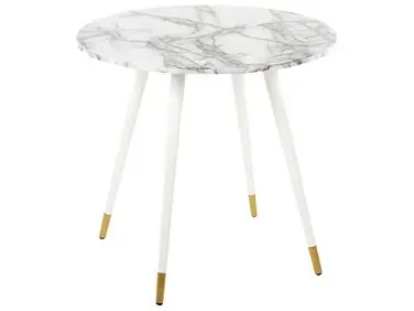 Mesa de comedor GUTIERE Mármol blanco 80 cm 80 cm