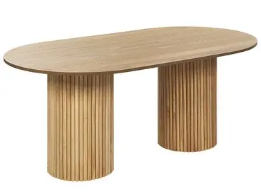Mesa de comedor SHERIDAN Fresno natural 180 cm 100 cm
