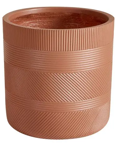 Plant Pot VOULA 31 cm Brown - Garden & Balcony
