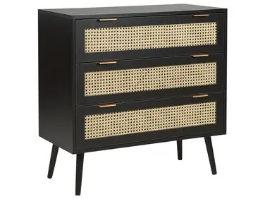 3 Drawer Chest OPOCO Black - Living Room