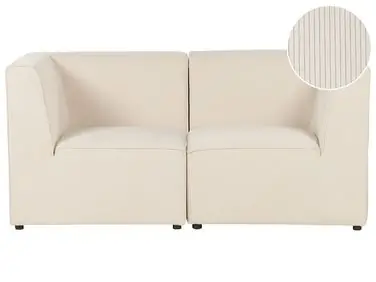Sofá modular 2 plazas LEMVIG Beige claro Pana - Sala de estar