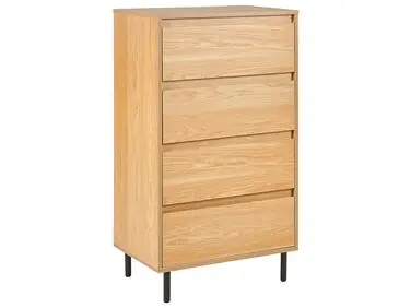 4 Drawer Chest NIKEA Light Brown - Living Room