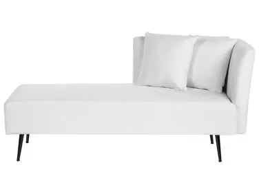 Chaise longue derecho RIOM Tela Blanco - Sala de estar