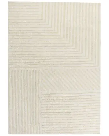 Alfombra ABEGUM Beige 160 x 230 cm Lana - Accesorios decorativos